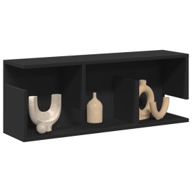 Armario de pared madera de ingeniería negro 80x20x30 cm de , Estantes y estanterías - Ref: Foro24-854833, Precio: 42,99 €, De...