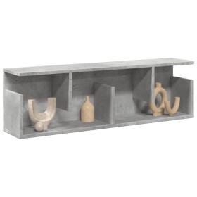 Engineered wood gray concrete wall cabinet 100x20x30 cm by , Shelves and shelves - Ref: Foro24-854844, Price: 43,79 €, Discou...