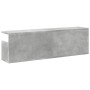 Engineered wood gray concrete wall cabinet 100x20x30 cm by , Shelves and shelves - Ref: Foro24-854844, Price: 43,79 €, Discou...