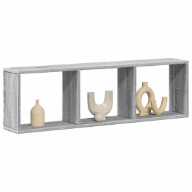 Engineered wood Sonoma gray wall cabinet 100x16x30 cm by , Shelves and shelves - Ref: Foro24-854873, Price: 36,99 €, Discount: %