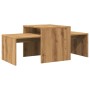 Artisan oak engineered wood coffee table 100x48x40 cm by , Coffee table - Ref: Foro24-856055, Price: 54,99 €, Discount: %