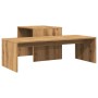 Artisan oak engineered wood coffee table 100x48x40 cm by , Coffee table - Ref: Foro24-856055, Price: 54,99 €, Discount: %