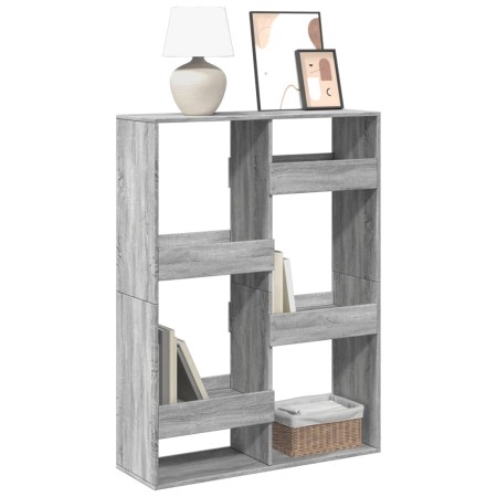 Estantería de madera de ingeniería gris Sonoma 100x33x135 cm de , Librerías y estanterías - Ref: Foro24-3309389, Precio: 116,...