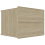 Bedside table made of plywood in oak color, 40x30x30 cm by , Nightstands - Ref: Foro24-801059, Price: 34,79 €, Discount: %