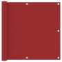 Toldo para balcón tela oxford rojo 90x300 cm de vidaXL, Sombrillas - Ref: Foro24-135036, Precio: 23,90 €, Descuento: %