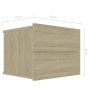 Bedside table made of plywood in oak color, 40x30x30 cm by , Nightstands - Ref: Foro24-801059, Price: 34,79 €, Discount: %