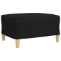 Sofagarnitur mit Hocker, 4-teilig, Stoff schwarz von , Sofas - Ref: Foro24-3278299, Preis: 737,27 €, Rabatt: %