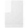 White glossy plywood panel for dishwasher 45x3x67 cm by , Kitchen cabinets - Ref: Foro24-802559, Price: 22,41 €, Discount: %