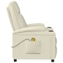 Cream white synthetic leather massage chair by , Electric massage chairs - Ref: Foro24-342713, Price: 240,98 €, Discount: %