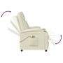 Sillón de masaje de cuero sintético blanco crema de , Sillones de masaje eléctricos - Ref: Foro24-342713, Precio: 240,98 €, D...