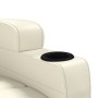 Sillón de masaje de cuero sintético blanco crema de , Sillones de masaje eléctricos - Ref: Foro24-342713, Precio: 240,98 €, D...