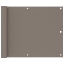 Toldo para balcón de tela Oxford gris taupe 75x300 cm de vidaXL, Sombrillas - Ref: Foro24-134984, Precio: 17,63 €, Descuento: %