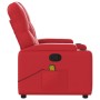 Reclining massage armchair in red synthetic leather by , Armchairs - Ref: Foro24-372515, Price: 249,56 €, Discount: %