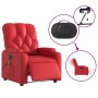 Sillón de masaje reclinable eléctrico de cuero artificial rojo de , Sillones - Ref: Foro24-3204770, Precio: 280,91 €, Descuen...