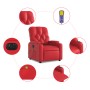 Sillón de masaje reclinable eléctrico de cuero artificial rojo de , Sillones - Ref: Foro24-3204770, Precio: 280,91 €, Descuen...