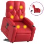 Sillón de majaje elevable eléctrico cuero artificial rojo de , Sillones - Ref: Foro24-3204798, Precio: 340,25 €, Descuento: %