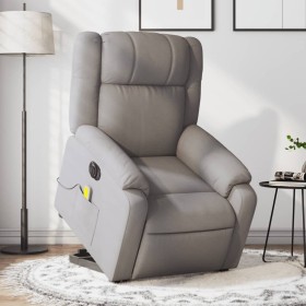 Electric reclining and lift massage armchair in taupe fabric by , Armchairs - Ref: Foro24-3205246, Price: 335,97 €, Discount: %