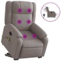 Electric reclining and lift massage armchair in taupe fabric by , Armchairs - Ref: Foro24-3205246, Price: 335,97 €, Discount: %