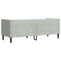 Sofá Chesterfield 3 plazas con cojines terciopelo gris claro de , Sofás - Ref: Foro24-372693, Precio: 302,99 €, Descuento: %