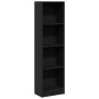 Estantería de madera de ingeniería negra 40x24x143 cm de , Librerías y estanterías - Ref: Foro24-857784, Precio: 51,63 €, Des...