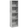 Estantería de madera de ingeniería gris hormigón 40x24x143 cm de , Librerías y estanterías - Ref: Foro24-857786, Precio: 49,0...