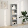 Engineered wood gray concrete shelf 40x24x143 cm by , Bookcases and shelves - Ref: Foro24-857786, Price: 49,01 €, Discount: %