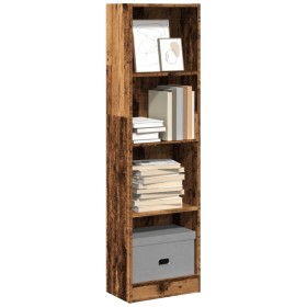 Engineered wood bookshelf in aged color, 40x24x143 cm by , Bookcases and shelves - Ref: Foro24-857790, Price: 49,99 €, Discou...