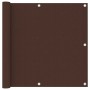 Balcony awning brown oxford fabric 90x300 cm by vidaXL, Umbrellas - Ref: Foro24-135072, Price: 20,49 €, Discount: %