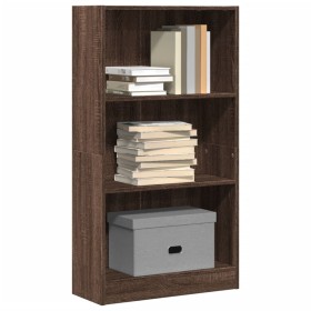 Engineered wood brown oak bookshelf 60x24x109 cm by , Bookcases and shelves - Ref: Foro24-857809, Price: 51,99 €, Discount: %