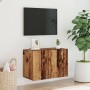 Wall-mounted TV stand made of aged wood, 60x30x41 cm by , Closets and storage - Ref: Foro24-857662, Price: 41,31 €, Discount: %