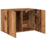 Wall-mounted TV stand made of aged wood, 60x30x41 cm by , Closets and storage - Ref: Foro24-857662, Price: 41,31 €, Discount: %