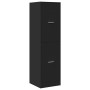 Engineered wood black medicine cabinet 30x41x174.5 cm by , Lockers and storage cabinets - Ref: Foro24-3309637, Price: 132,75 ...