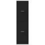 Engineered wood black medicine cabinet 30x41x174.5 cm by , Lockers and storage cabinets - Ref: Foro24-3309637, Price: 132,75 ...