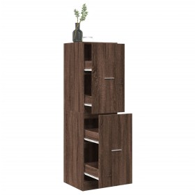 Medicine cabinet made of brown oak wood, 40x41x144.5 cm. by , Lockers and storage cabinets - Ref: Foro24-3309642, Price: 130,...