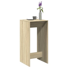 Mesa alta de bar madera ingeniería roble Sonoma 51x50x103,5 cm de , Mesas de cocina y de comedor - Ref: Foro24-854420, Precio...