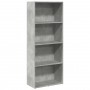 Engineered wood gray concrete shelf 60x30x152 cm by , Bookcases and shelves - Ref: Foro24-857911, Price: 71,34 €, Discount: %