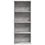 Engineered wood gray concrete shelf 60x30x152 cm by , Bookcases and shelves - Ref: Foro24-857911, Price: 71,34 €, Discount: %