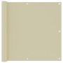 Toldo para balcón tela oxford color crema 90x500 cm de vidaXL, Sombrillas - Ref: Foro24-134954, Precio: 27,77 €, Descuento: %