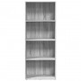 Estantería madera de ingeniería gris Sonoma 60x30x152 cm de , Librerías y estanterías - Ref: Foro24-857913, Precio: 73,24 €, ...