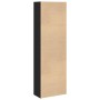 Estantería de madera de ingeniería negra 60x30x189 cm de , Librerías y estanterías - Ref: Foro24-857918, Precio: 87,34 €, Des...