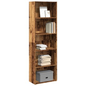 Engineered wood bookshelf in aged color, 60x30x189 cm by , Bookcases and shelves - Ref: Foro24-857924, Price: 82,84 €, Discou...