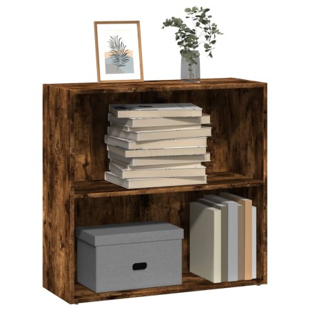 Regal aus geräucherter Eichen-Ingenieurholz 80x30x77 cm von , Bücherregale und Regale - Ref: Foro24-857926, Preis: 48,78 €, R...