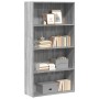 Estantería de madera de ingeniería gris Sonoma 80x30x152 cm de , Librerías y estanterías - Ref: Foro24-857945, Precio: 78,92 ...