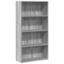 Engineered wood bookshelf in Sonoma grey, 80x30x152 cm. by , Bookcases and shelves - Ref: Foro24-857945, Price: 78,92 €, Disc...