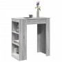 Mesa alta bar con estantes madera gris Sonoma 95x47x103,5 cm de , Mesas de cocina y de comedor - Ref: Foro24-854387, Precio: ...