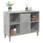 Engineered wood bathroom furniture in concrete gray, 80x33x60 cm. by , bathroom vanities - Ref: Foro24-857132, Price: 64,37 €...