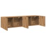 Wall-mounted TV units, 2 units, artisan oak, 80x30x41 cm by , Closets and storage - Ref: Foro24-857669, Price: 83,91 €, Disco...