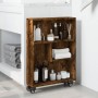 Narrow smoked oak wood storage cart 48x13x68 cm | Foro24|Onlineshop| Casa, Jardín y Más Foro24.es