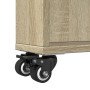 Narrow storage cart in Sonoma oak wood 48x13x68 cm by , Bookcases and shelves - Ref: Foro24-855225, Price: 44,27 €, Discount: %