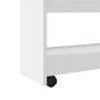 Narrow storage cart 4 levels engineered wood white by , Kitchen and dining carts - Ref: Foro24-855259, Price: 59,39 €, Discou...